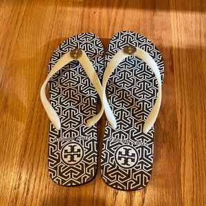 Tory Burch flip flops-never worn